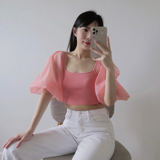 Vella Top (Coral Pink)